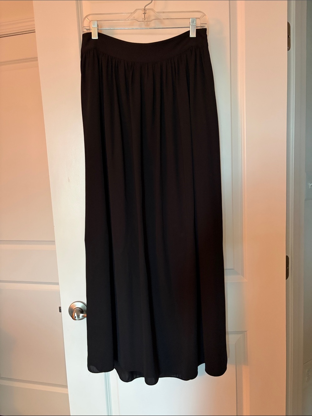 Banana Republic Black Maxi Skirt with Elastic Waist
